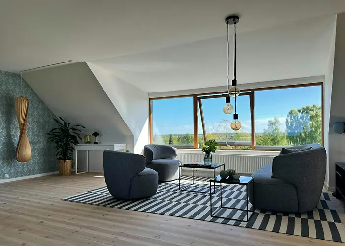 Panoramic Ocean Views With Private Coast Semesterbostad Gilleleje